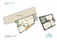 Planimetria  piano Mansarda e Cantine